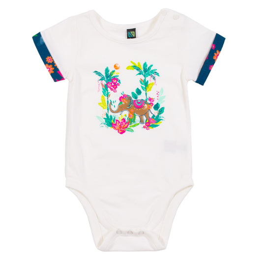 Boutique Petites Fleurs/ Cache-couche pour bébé Mon éléphant d'Asie S2452-07/ Nano collection