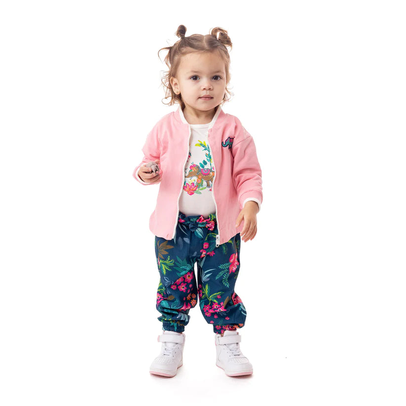 Boutique Petites Fleurs/ Pantalon pour bébé Mon éléphant d'Asie S2452-08/ Nano collection