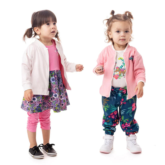 Boutique Petites Fleurs/ Veste réversible pour bébé Mon éléphant d'Asie S2452-09/ Nano collection