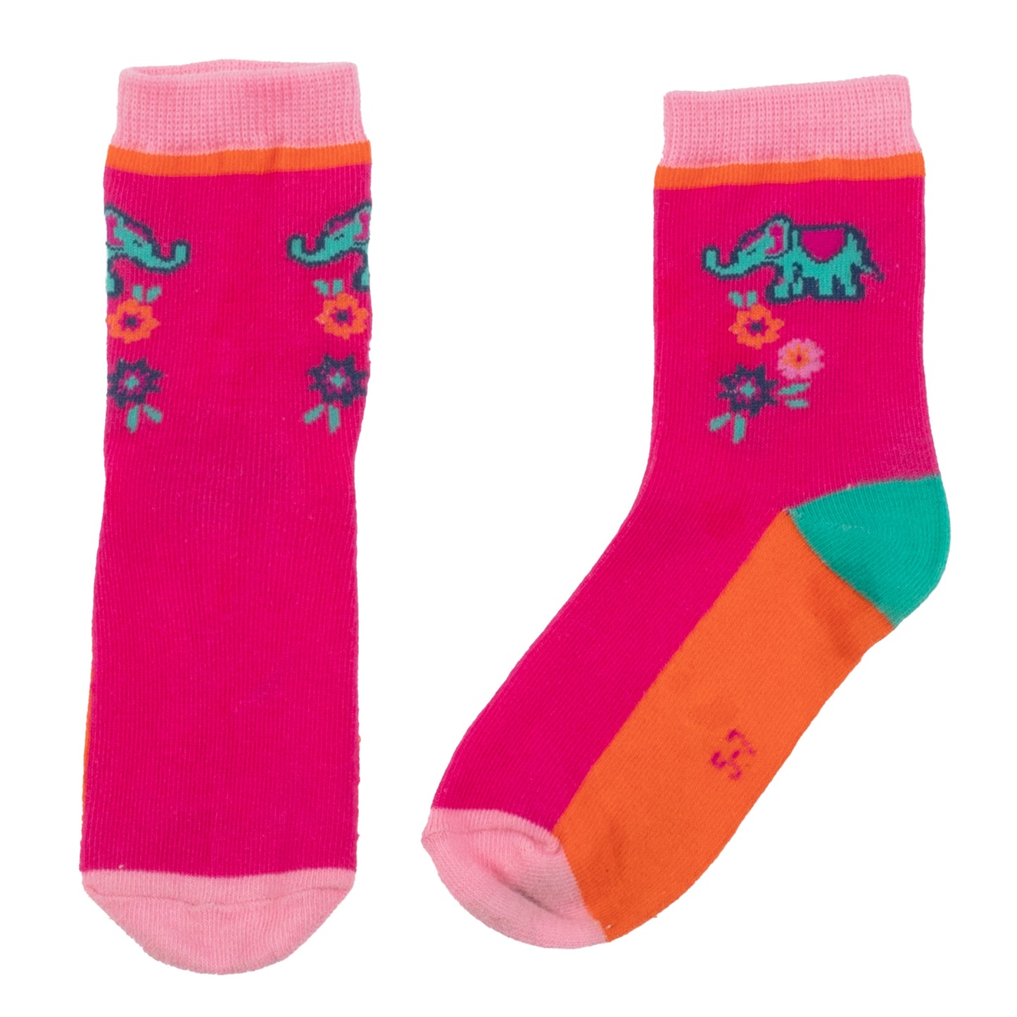 Boutique Petites Fleurs/ Legging 3/4 pour bébé fushia Mon éléphant d'Asie S2452-02/ Nano collection