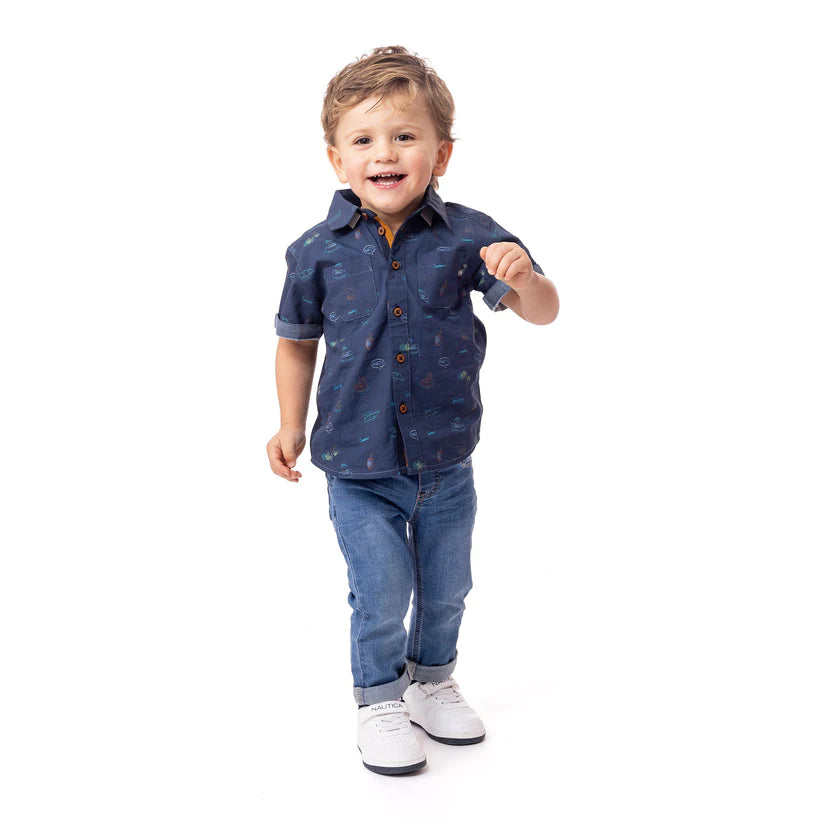 Jeans denim pâle pour bébé Un été à la piscine S2453-12