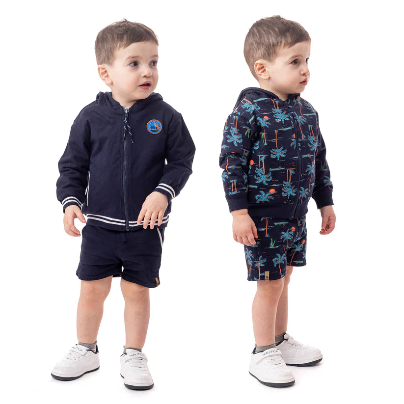 Boutique Petites Fleurs/ Short réversible pour bébé Un été à la piscine S2453-03/ Nano collection
