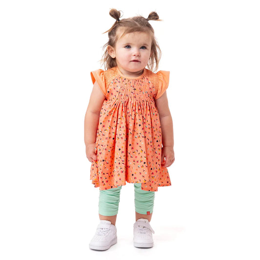 Legging 3/4 pour bébé menthe Petite pomme d'amour S2454-03