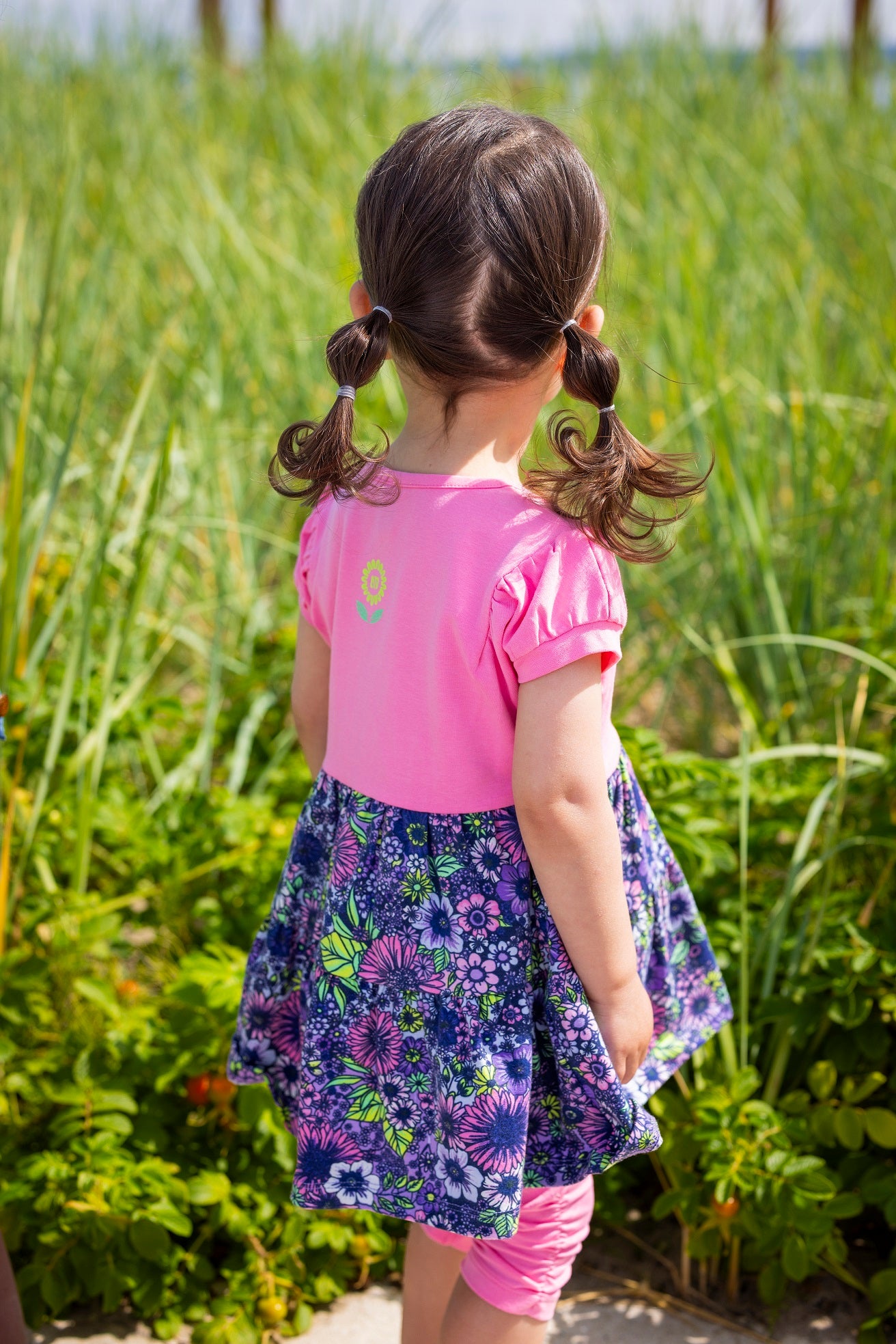 Legging 3/4 pour bébé rose pâle Petite Hippie S2456-02