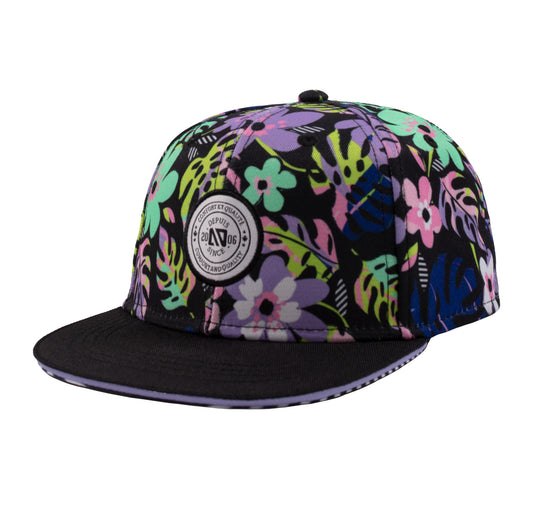 Boutique Petites Fleurs/ Casquette noire fleuris S24CAS56/ Nano collection