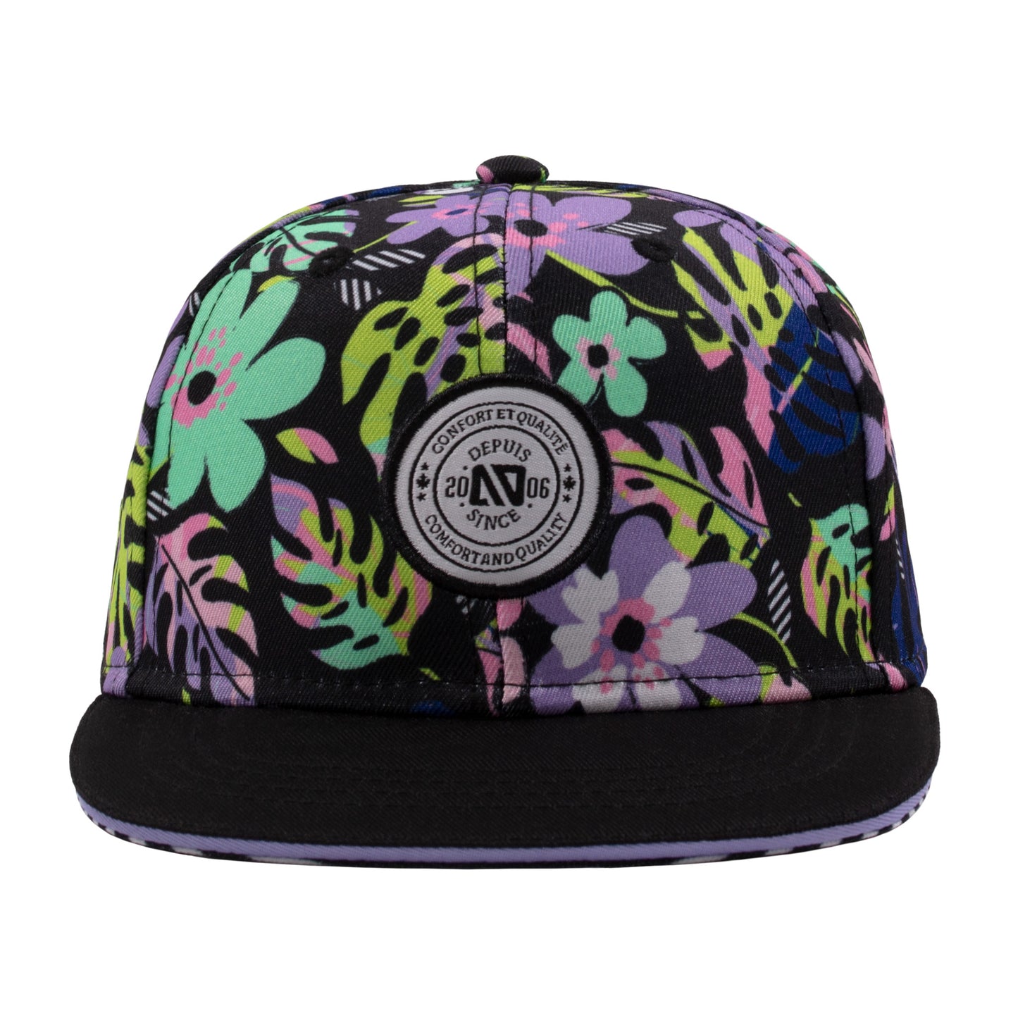 Boutique Petites Fleurs/ Casquette noire fleuris S24CAS56/ Nano collection