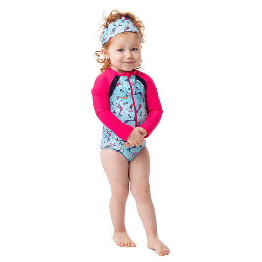 Maillot une pièce pour bébé sirène S24S04-02