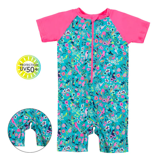 Boutique Petites Fleurs/ Combinaison maillot pour bébé Menthe S24S322/ Nano collection