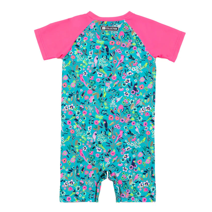 Boutique Petites Fleurs/ Combinaison maillot pour bébé Menthe S24S322/ Nano collection