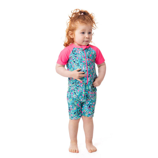 Boutique Petites Fleurs/ Combinaison maillot pour bébé Menthe S24S322/ Nano collection