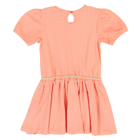 Robe corail Petit Pouce vert S2506-08