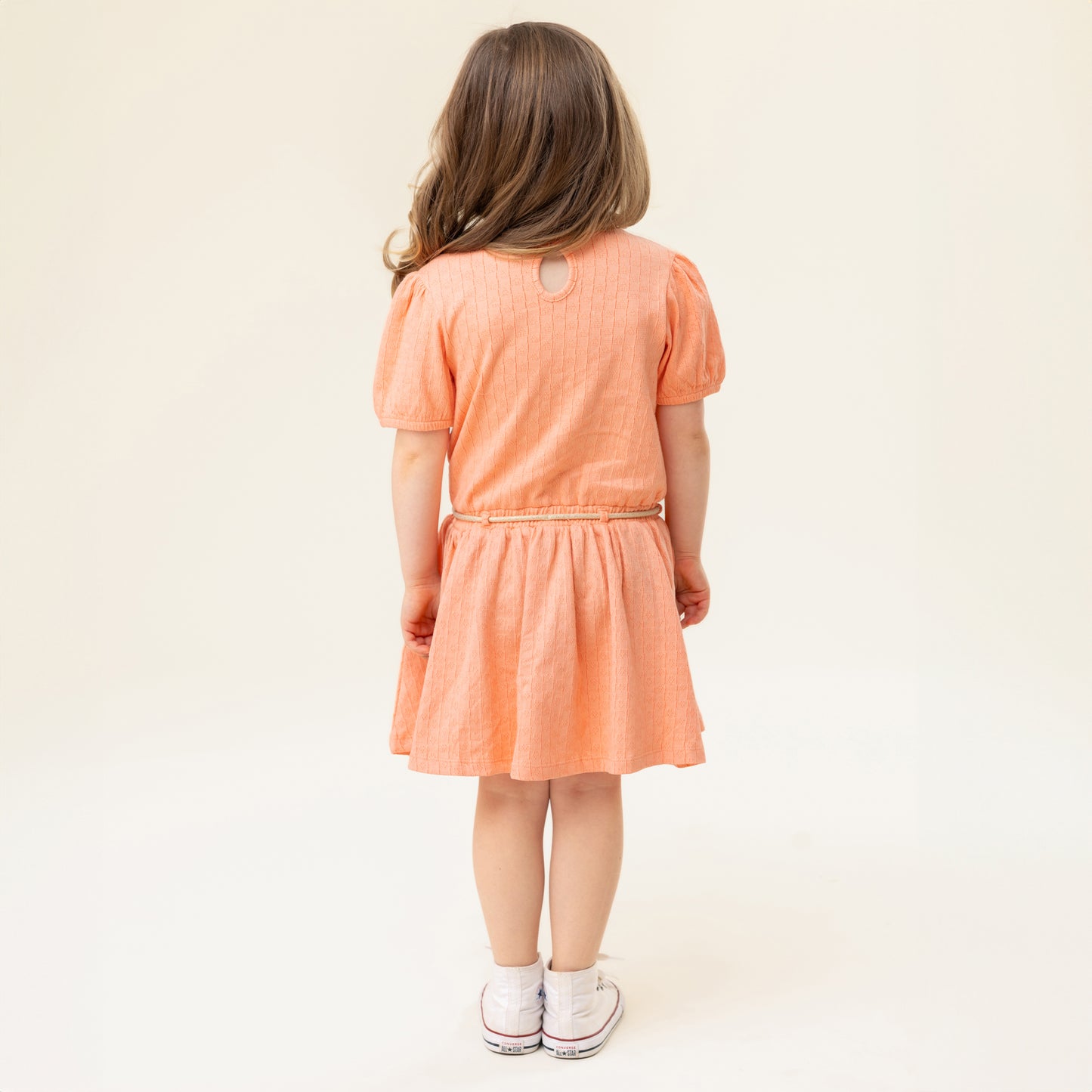 Robe corail Petit Pouce vert S2506-08