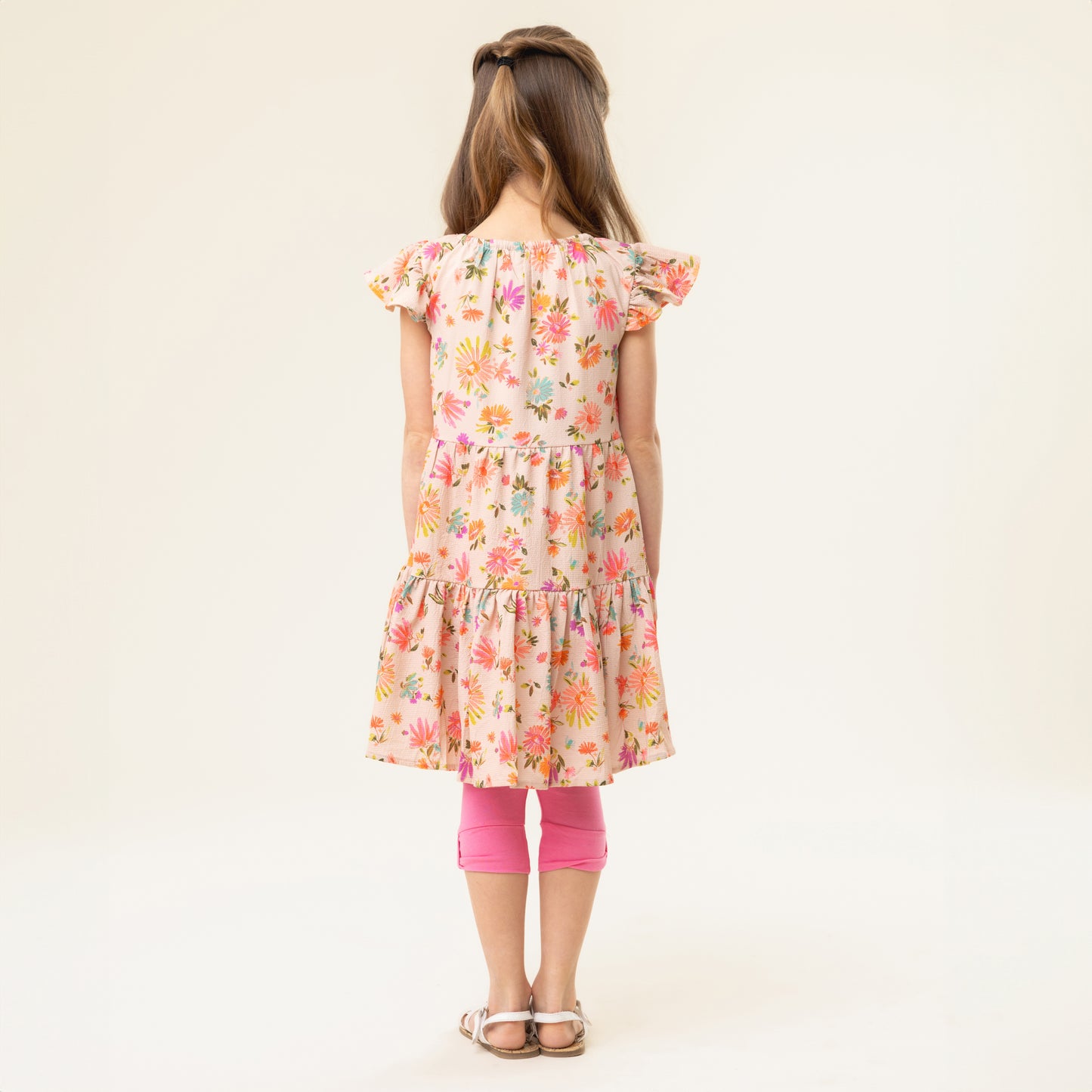 Robe beige Petit Pouce vert S2506-12