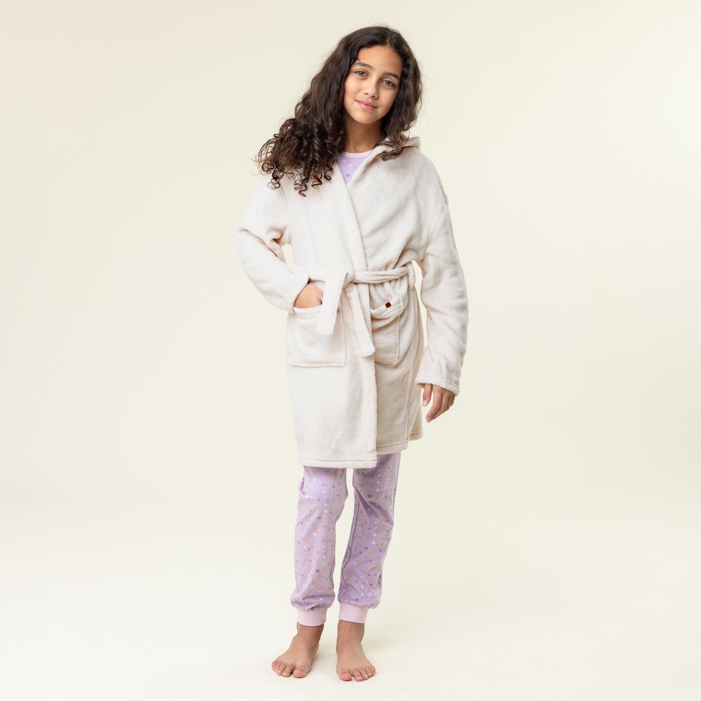 Boutique Petites Fleurs - Robe de Chambre/ peignoir Ivoire -Nano