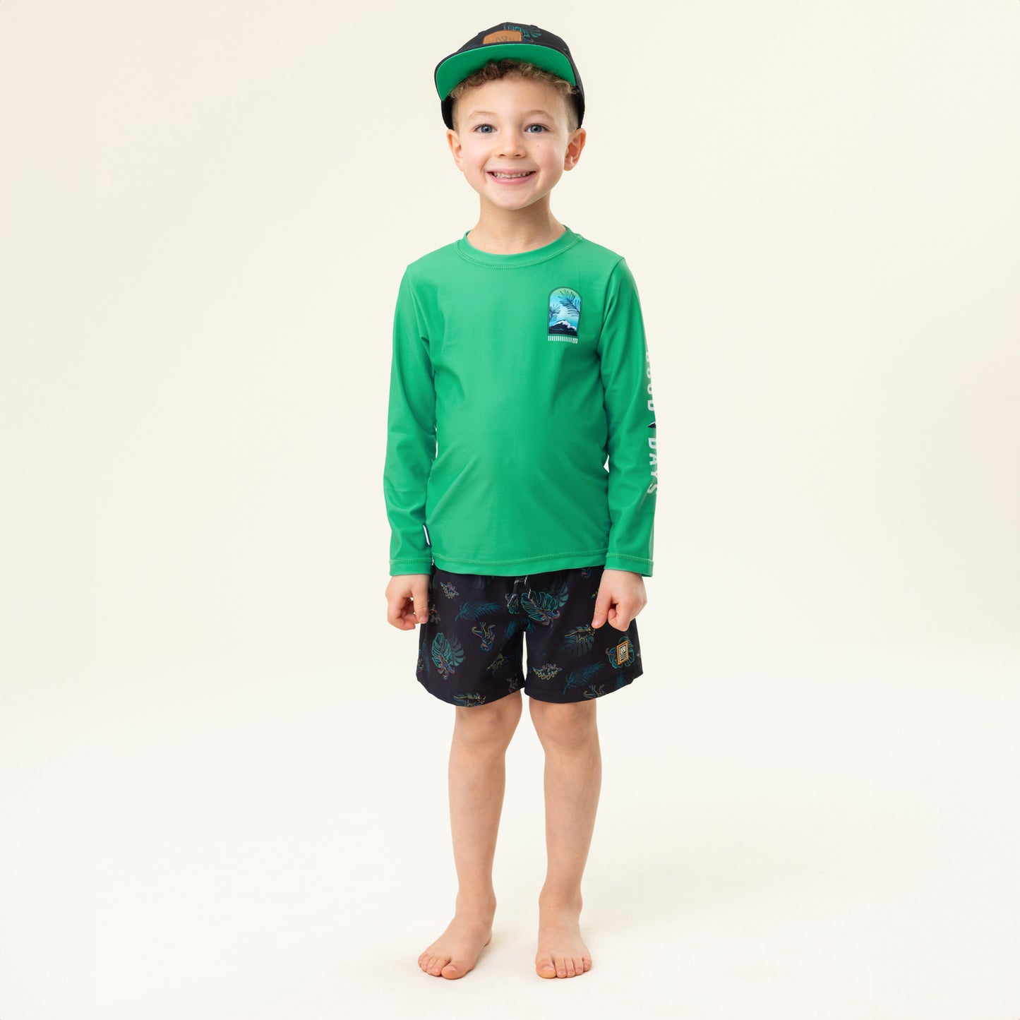 T-shirt maillot UV vert S25s201-11