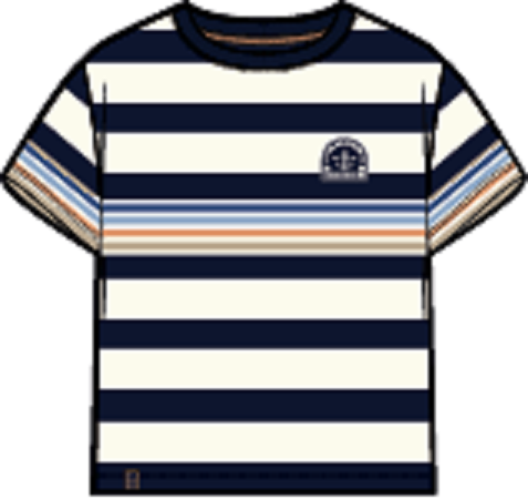 T-shirt rayé Brise côtière S2601-11 (prévente)