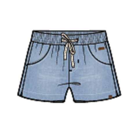 Short denim Le club des cowgirls S2602-05 (prévente)