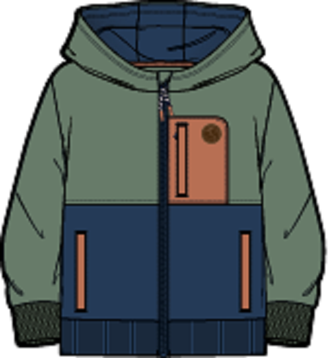 Veste verte Tout terrain S2605-06 (prévente)