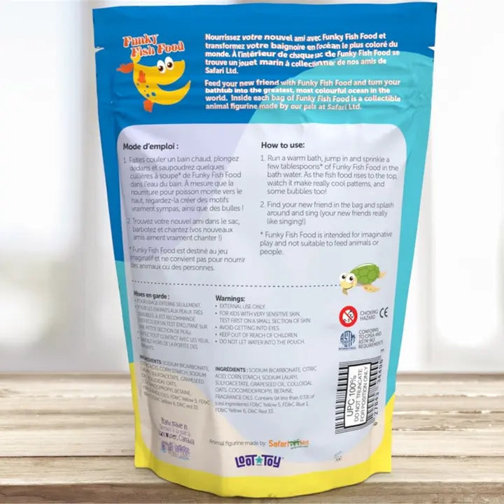 Funky fish food/ sel de bain amusant pétillants et moussants de Loot