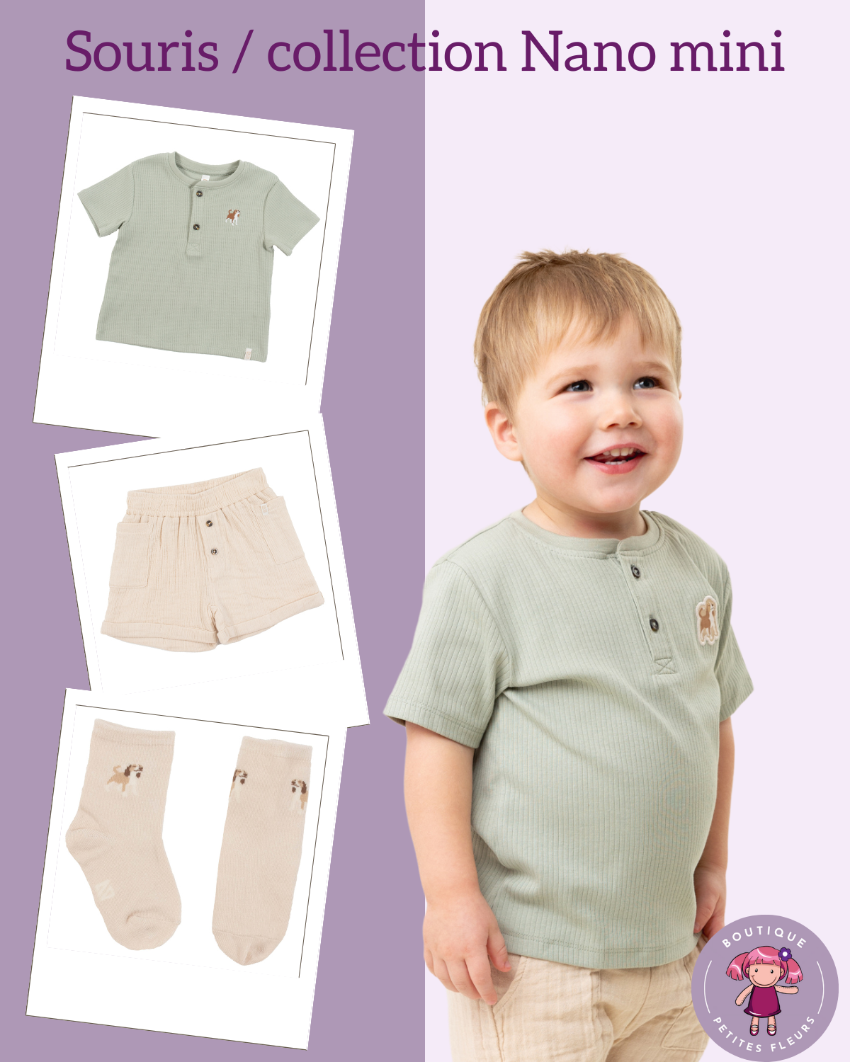 T-shirt pour bébé Souris S2559-05