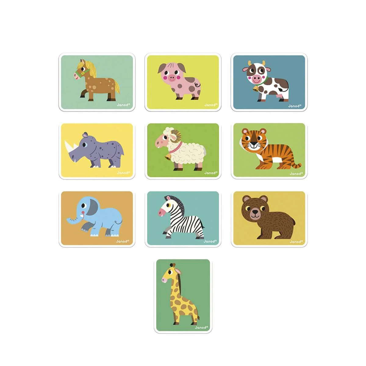 Boutique petites fleurs - Magnéti'book Animaux - Janod