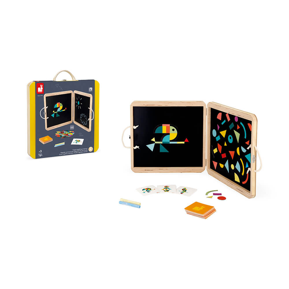 Boutique petites fleurs - Coffret Magnétique Casse-tête Animaux - Janod