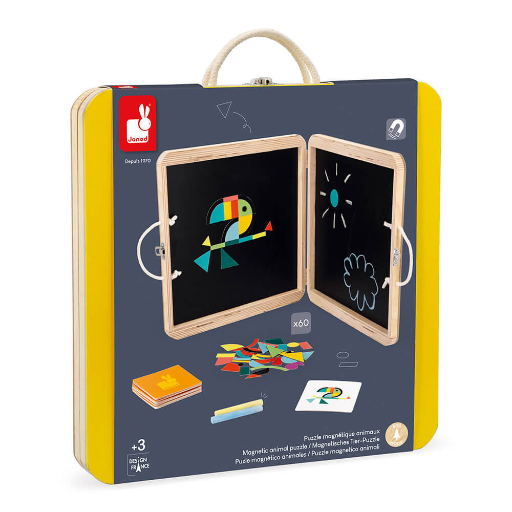 Boutique petites fleurs - Coffret Magnétique Casse-tête Animaux - Janod