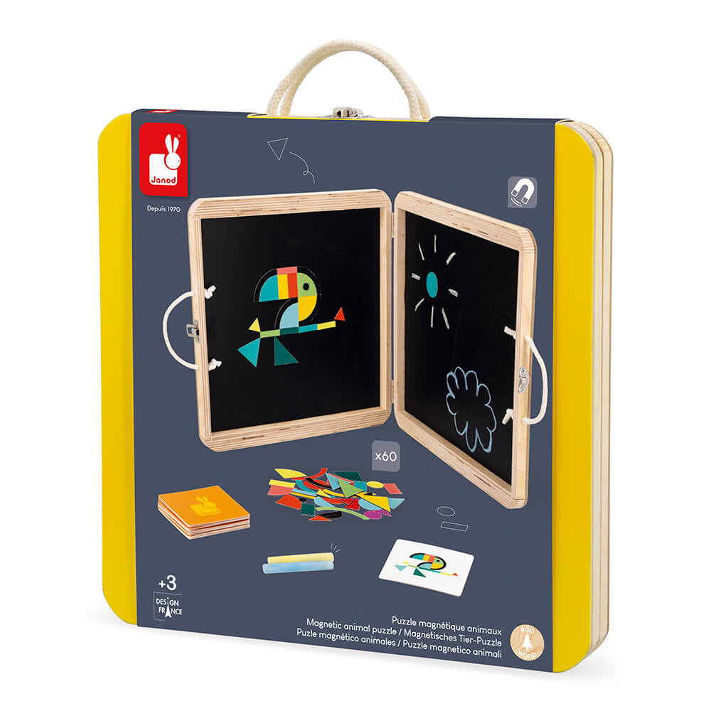 Boutique petites fleurs - Coffret Magnétique Casse-tête Animaux - Janod