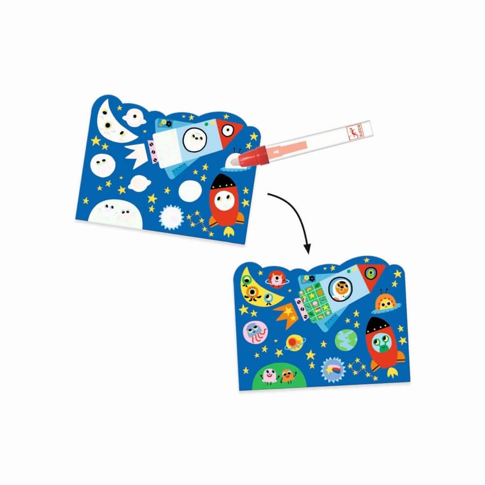 Boutique Petites Fleurs - Coloriage magique Dans le ciel djeco