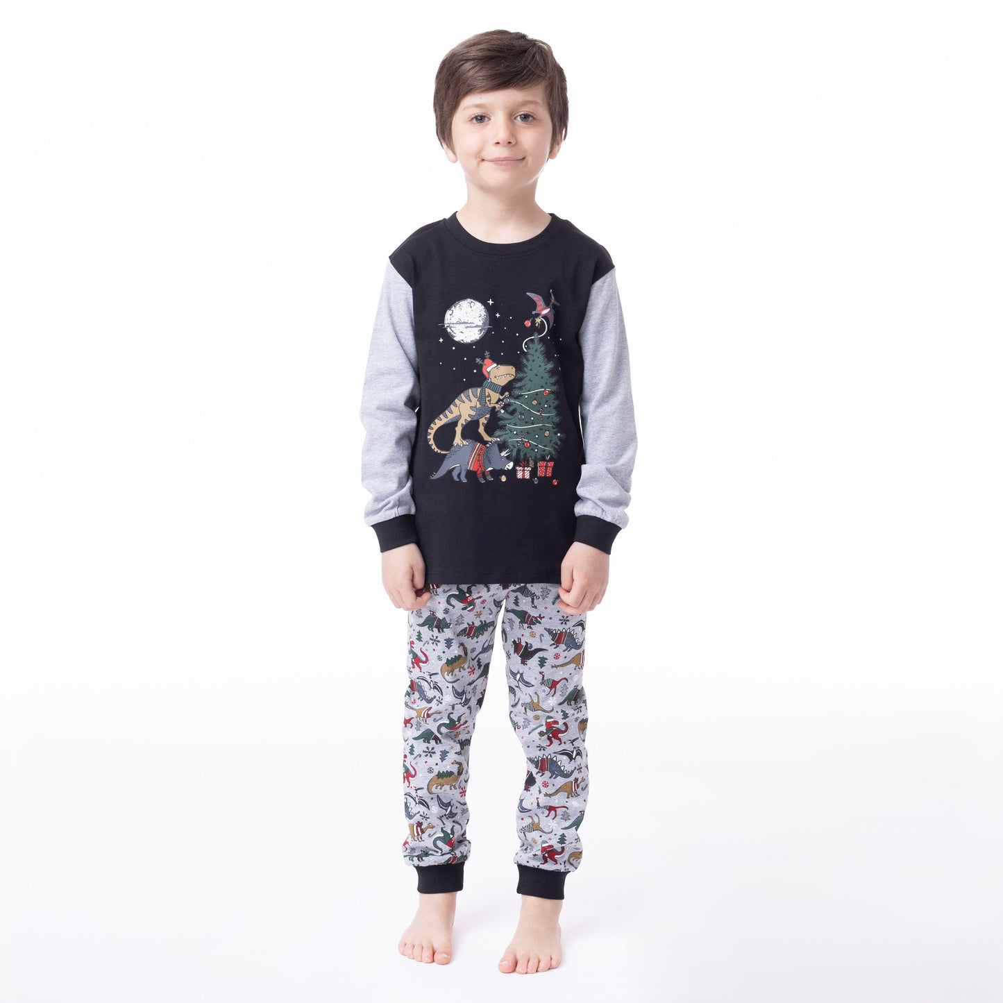 Boutique Petites Fleurs - Pyjama des fêtes dino F23P07 - Nano collection