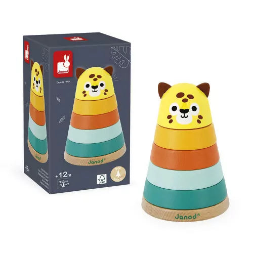 Boutique petites fleurs - TROPIK - empilable jaguar - Janod