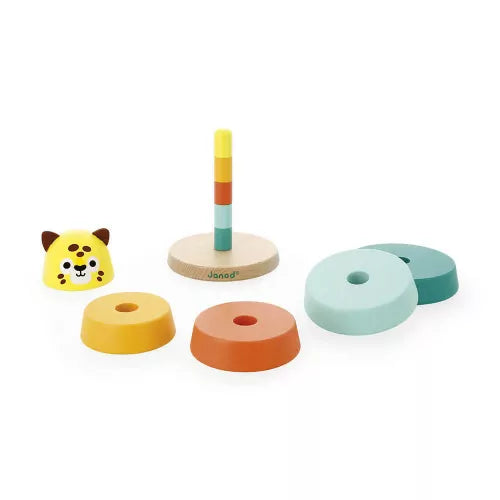 Boutique petites fleurs - TROPIK - empilable jaguar - Janod