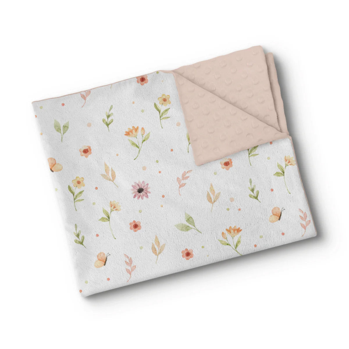 Boutique Petites Fleurs - Couverture Minky Floralies Oops