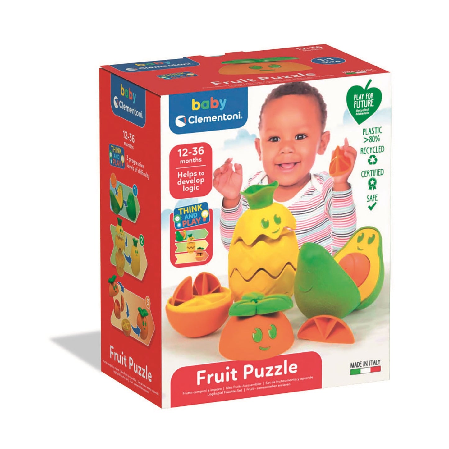 Boutique Petites Fleurs- Fruits à assembler Clementoni