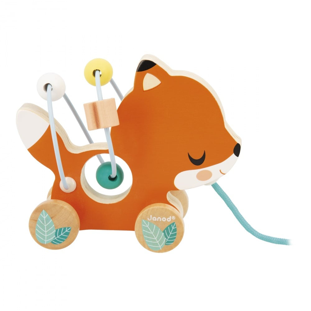 Boutique Petites Fleurs - Renard à tirer Baby looping - Janod