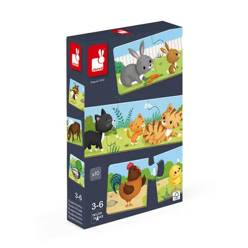 Boutique petites fleurs - Jeu association- Casse-tête - Trionimo (30 mcx) de Janod