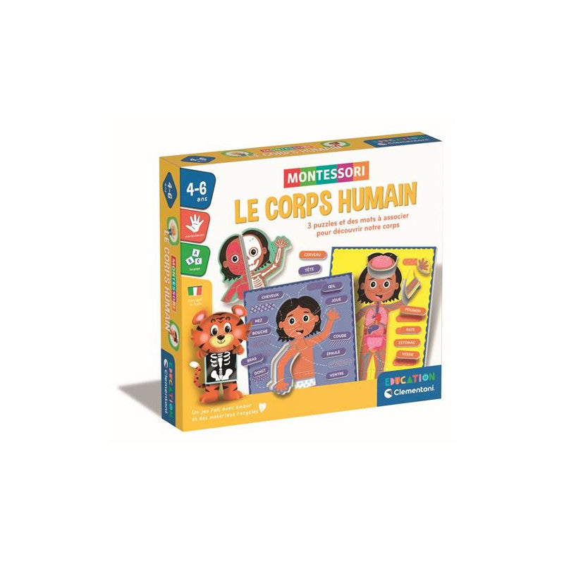 Boutique Petites Fleurs - LE CORPS HUMAIN - MONTESSORI- clementoni education