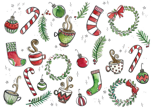 Carte de souhait  Noel  Modèle Jules