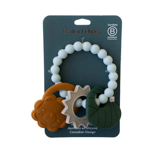 Boutique Petites Fleurs - Anneau de Dentition, Lion terracotta Loulou lollipop