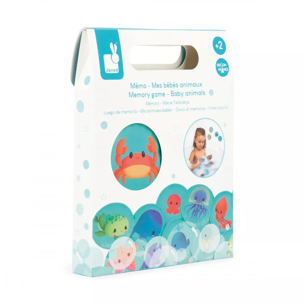 Boutique Petites Fleurs - Mémo de bain Mes bébés animaux - Janod