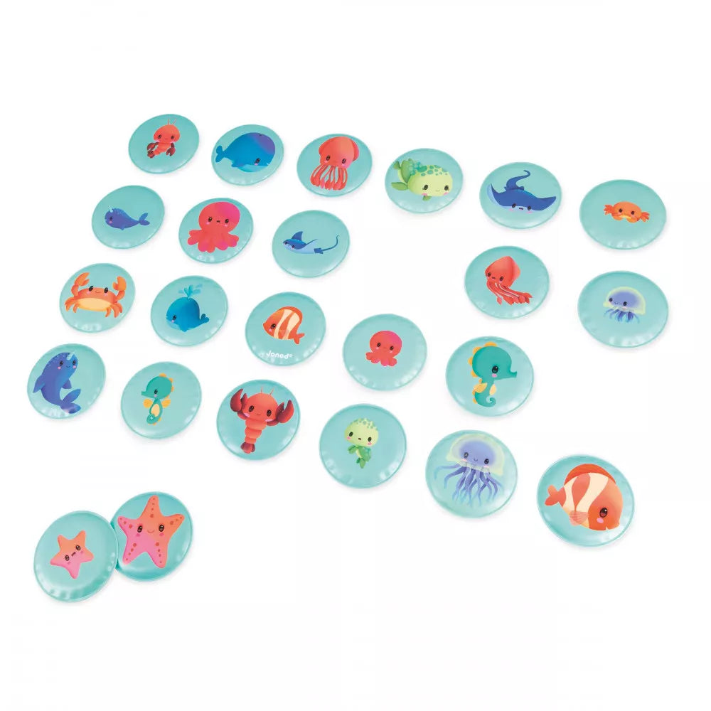 Boutique Petites Fleurs - Mémo de bain Mes bébés animaux - Janod