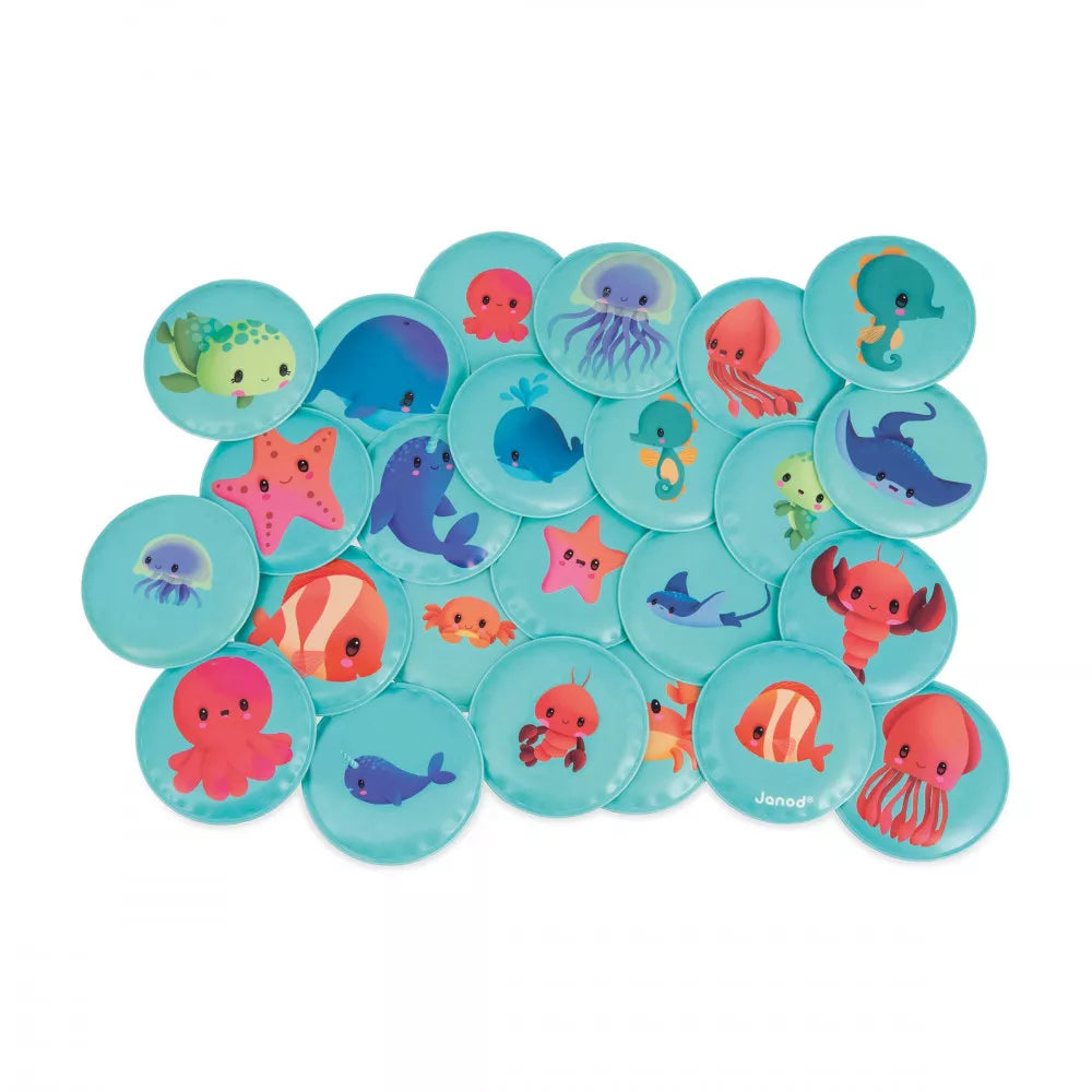 Boutique Petites Fleurs - Mémo de bain Mes bébés animaux - Janod