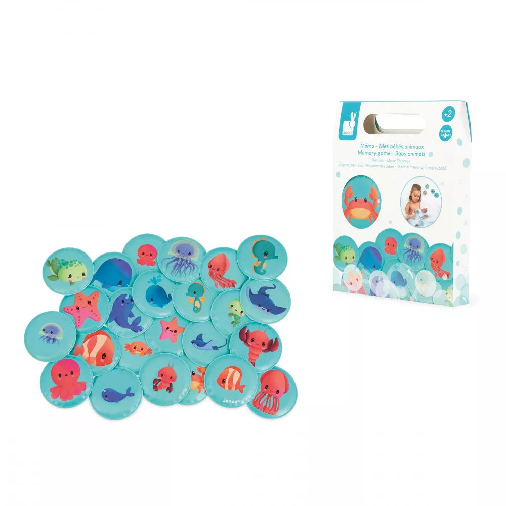 Boutique Petites Fleurs - Mémo de bain Mes bébés animaux - Janod