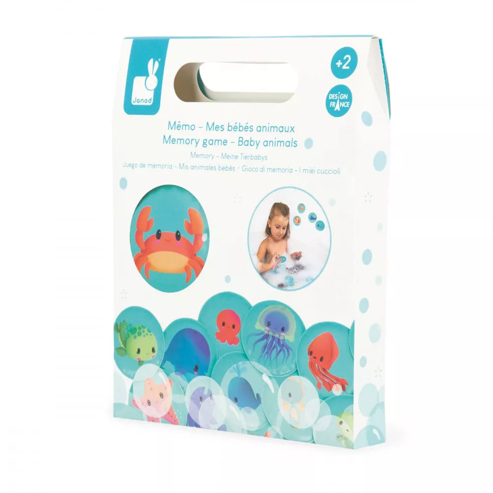 Boutique Petites Fleurs - Mémo de bain Mes bébés animaux - Janod