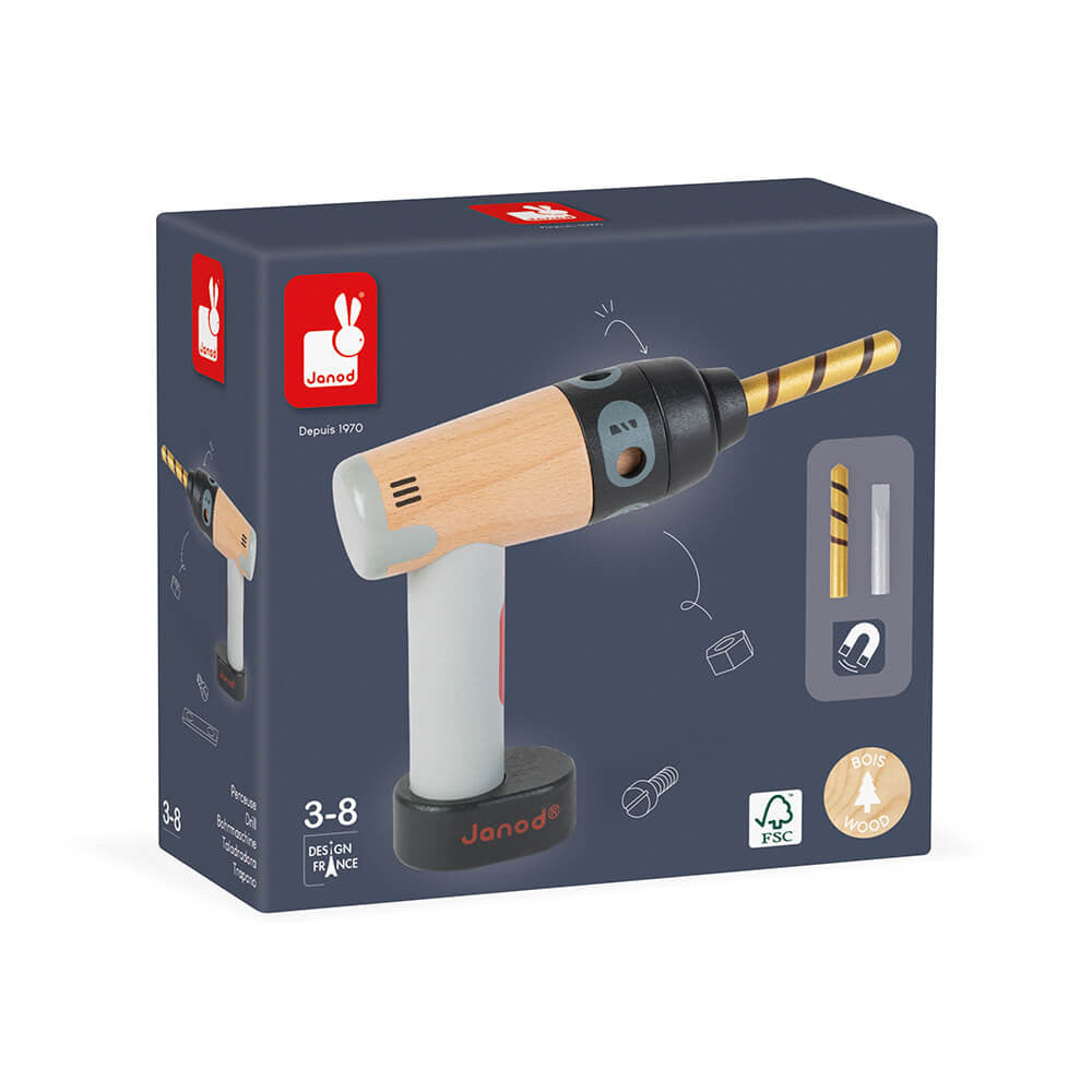 Boutique Petites Fleurs - Perceuse en bois Brico'Kids Janod