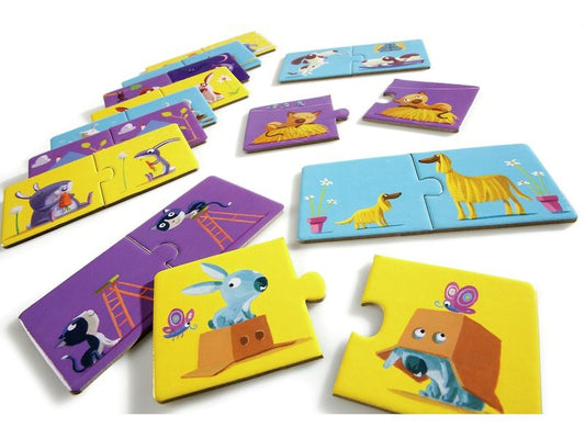 Boutique Petites Fleurs - Puzzle-duo Les contraires Djeco