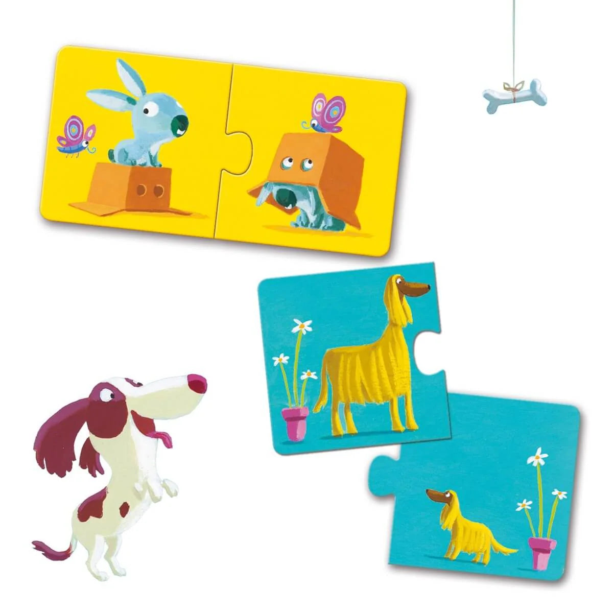 Boutique Petites Fleurs - Puzzle-duo Les contraires Djeco