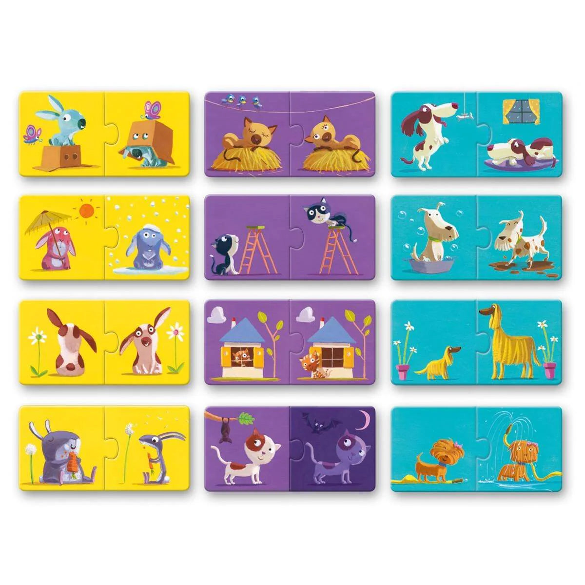 Boutique Petites Fleurs - Puzzle-duo Les contraires Djeco
