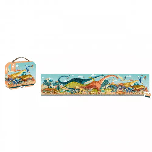 Boutique petites fleurs - puzzle panoramique  Dino - Janod