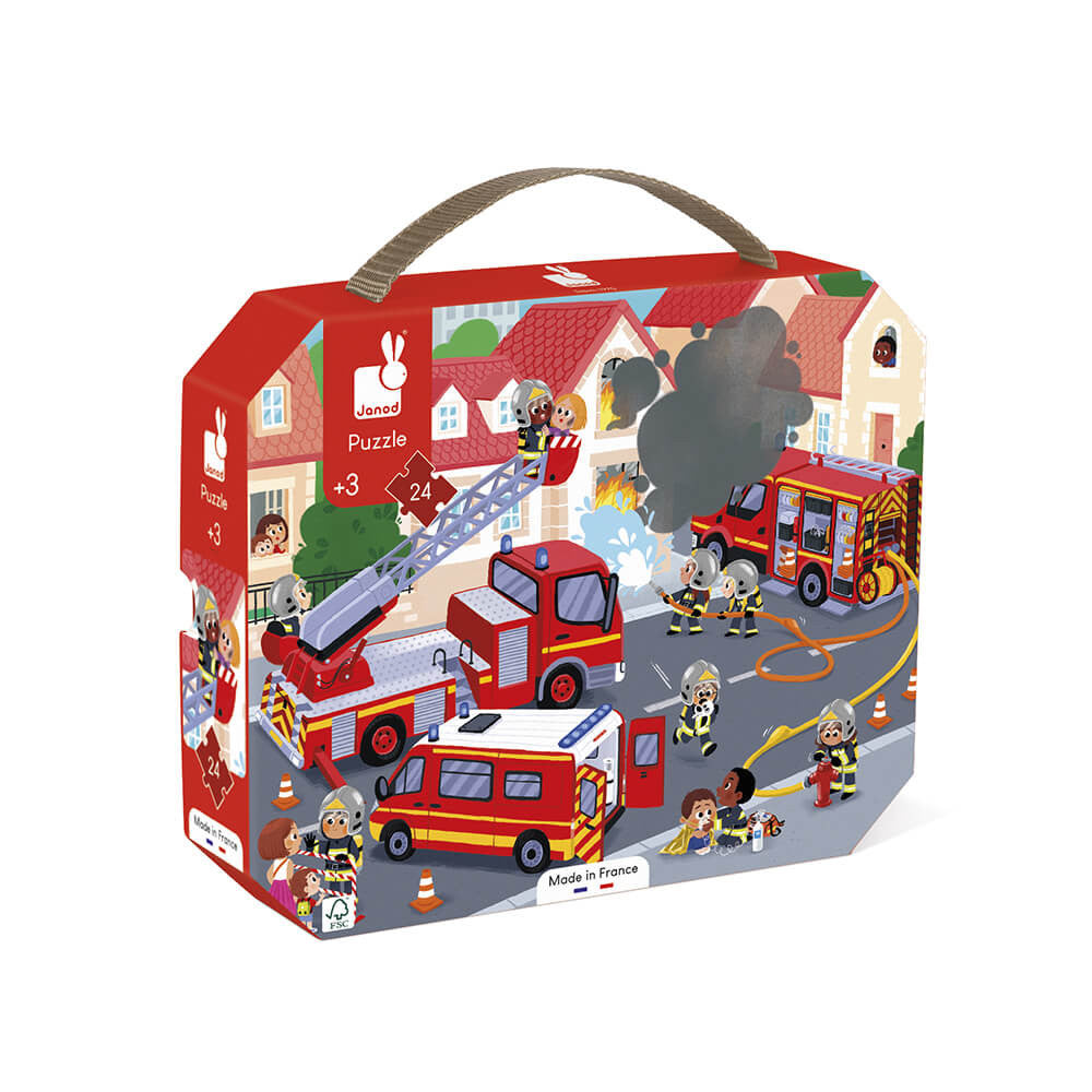 Boutique petites fleurs - Casse-tête - pompiers (24 mcx) de Janod